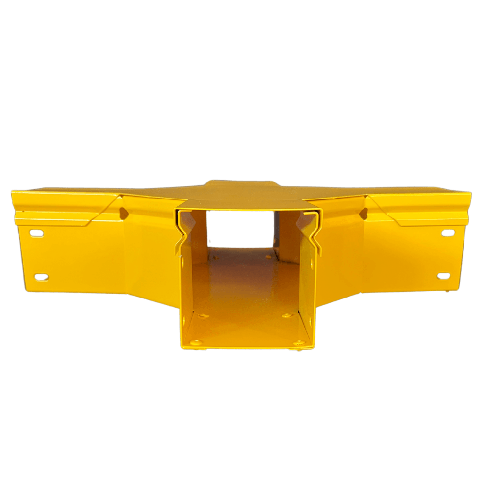 CHFIBER CRUCE HORIZONTAL DE ALUMINIO PERALTE 4" ANCHO 4" RADIO 8" CON RECUBRIMIENTO EN PINTURA EPÓXICA, INCLUYE TAPA , UN PAR DE COPLES Y TORNILLERÍA. - Imagen 2