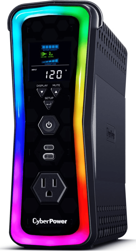 UPS Gamer de 1500 VA/1000 W, Topología Línea Interactiva, Entrada 120 Vca NEMA 5-15P, y 13 Salidas NEMA 5-15R, Puerto USB, Con Regulador de Voltaje (AVR) - Imagen 2