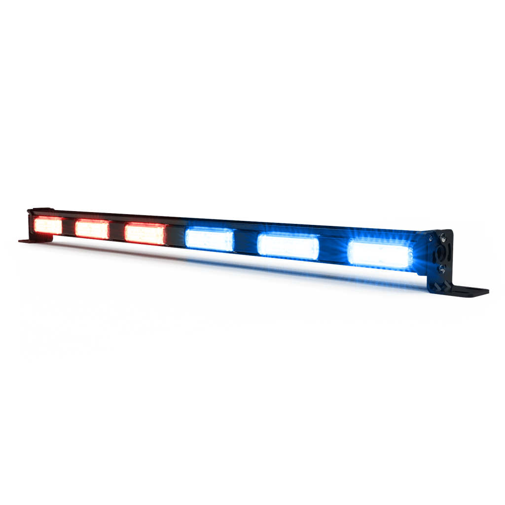 Barra de luz 29¨6 módulos Rojo/Azul 96 Leds para Pick up / Tumbaburros Análoga - Imagen 2