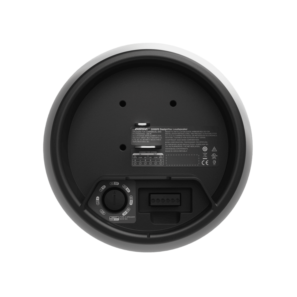 Par de Altavoz colgante | DesignMax | 6in | 8ohms | 70/100V | Negro | Exterior - Imagen 4