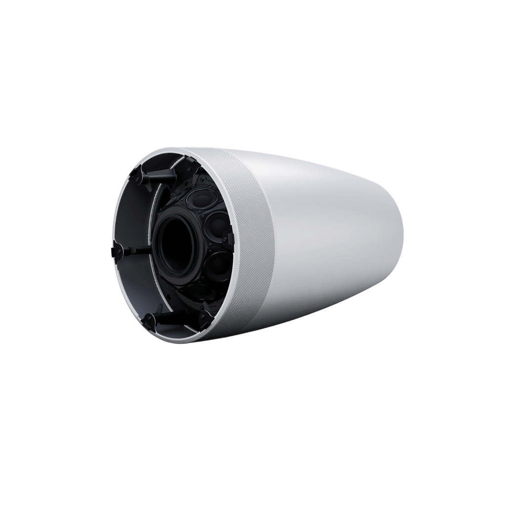 Altavoz Colgante Luna | Designmax | Sistema de Rango Extendido | Array Circular Ring Array™ 8 Drivers | Woofer 8" Integrado | Cobertura 140° | Color Blanco - Imagen 4