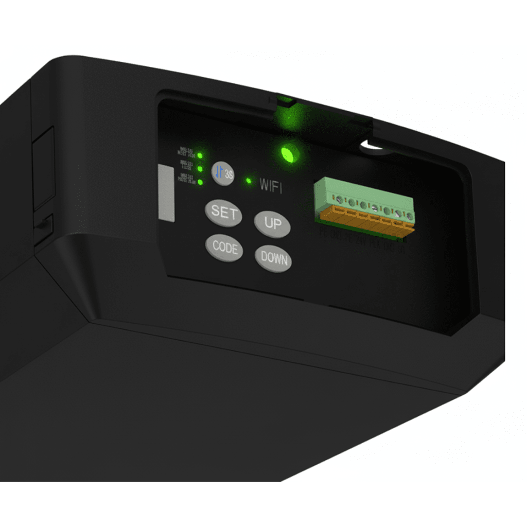 Motor P/ Puertas Garage / 1/2HP / Silencioso / WIFI / Incluye Riel 3 Mts tipo C / Compatible con Riel tipo T / 2 Controles Inalámbricos Visera / 1 Control Inalámbrico Pared. - Imagen 3