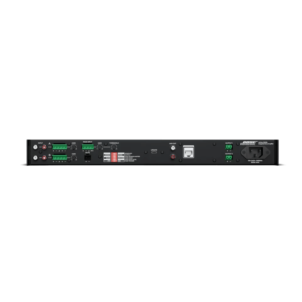 Amplificador Veritas | 2x160W a 4Ω | DSP Avanzado | Bluetooth 5.0 | Entradas Balanceadas y No Balanceadas | Opti-Voice | Baja Impedancia - Imagen 3
