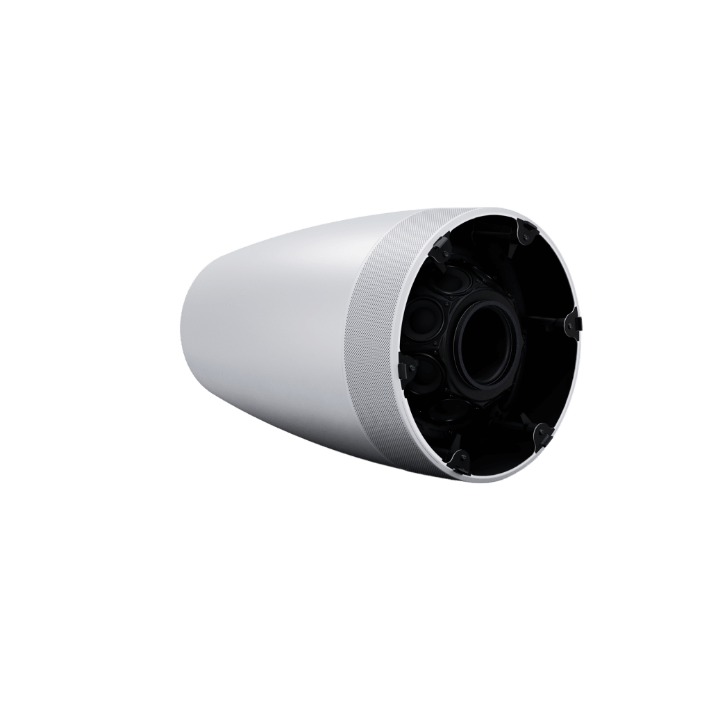 Altavoz Colgante Luna | Designmax | Sistema de Rango Extendido | Array Circular Ring Array™ 8 Drivers | Woofer 8" Integrado | Cobertura 140° | Color Blanco - Imagen 3