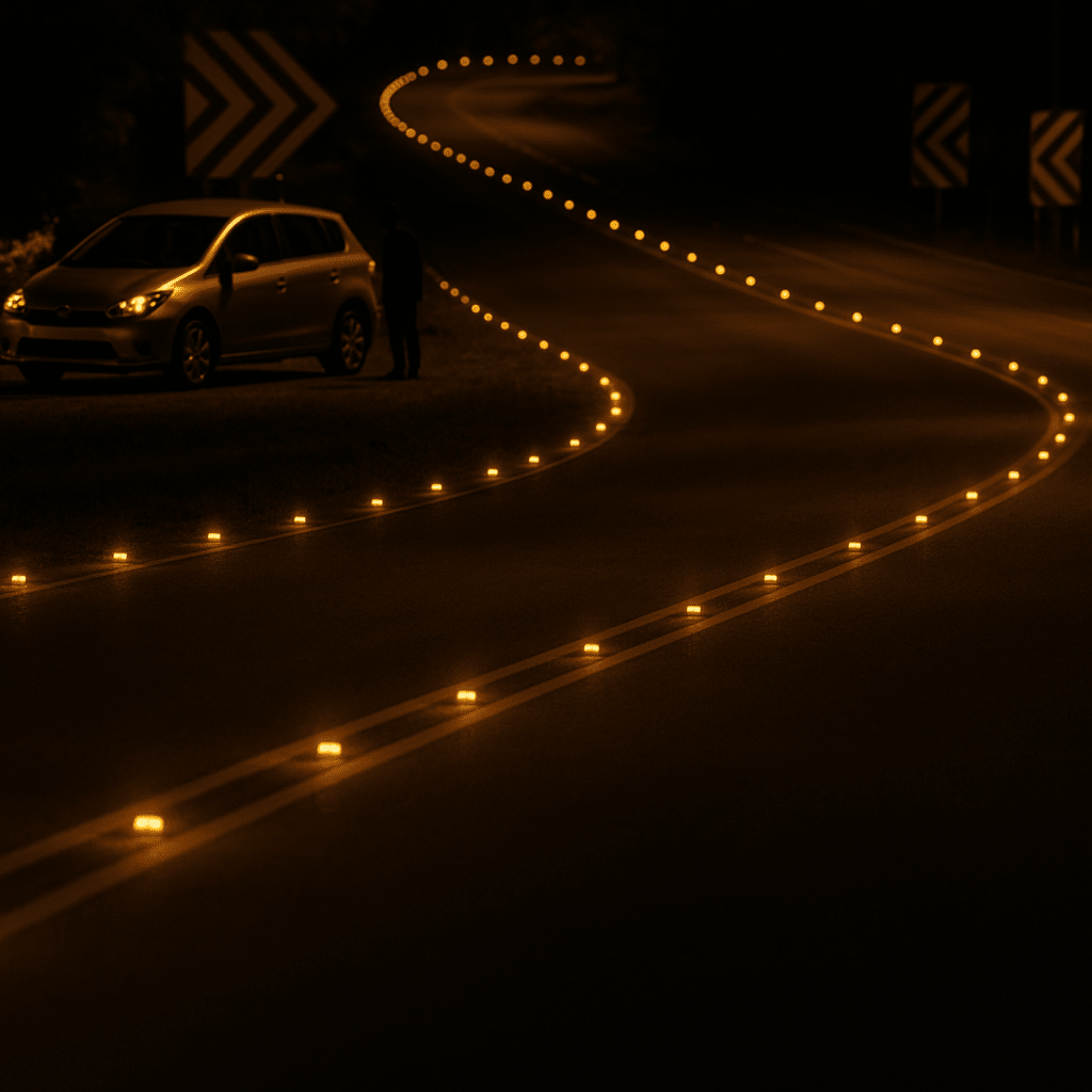 Luz LED para señalizacion de carreteras AC-LED / 6 LED Ultrabrillantes Intermitentes / Autonomía 108 Horas / Distancia Visual 800 m / IP68 / Capacidad de Carga 20000 kg / Temperatura -25°C a +75°C - Imagen 3