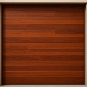 Puerta de Garage de Alta Calidad / Estilo Americano / Acabado Laminado PREMIUM / Color Madera Clara / 18x9 Pies.