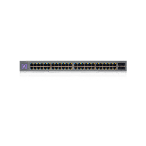 Switch Administrado 48 Puertos PoE+ / 740W PoE Budget / 16 Puertos 2.5 Gbps + 32 Puertos 1 Gbps / 4 Puertos SFP+ 10 Gbps / Bluetooth Setup / Cloud Management / VLAN Stacking / Rackmontable