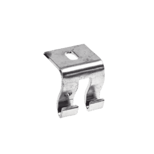 Grapa de Suspensión para Charola Tipo Malla / Acero al Carbón Calibre 12 (2.7 mm) / Anchos 50 mm a 300 mm (2 in a 11.8 in) / Múltiples Acabados: EZ, BM, GAC, EP, I304L, I316L / Certificación NOM-001-SEDE-2012, CFE 57100 / Norma