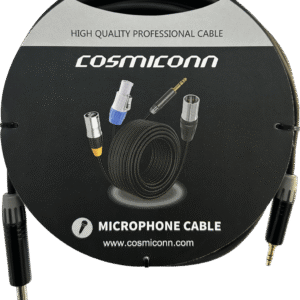 Cable 6.35mm a 3.5mm, conectores color negro MP3X-B - MTP3C-BG, length 5m