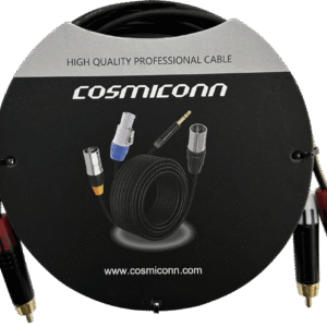 Cable 2 RCA x 2 RCA, conectores negros, con diferenciador de blanco y rojo (2x MT380-RD - 2x MT380-WH), length 2m