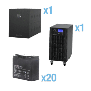 UPS Trifásico de 15 kVA/15 kW, Topología Online Doble Conversión, Voltaje de 208/220 Vca de L-L, Respaldo de 5 Minutos al 100% de Carga, Incluye Módulo y Banco de Baterías