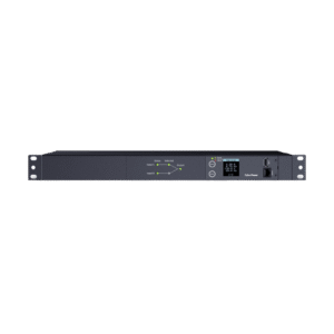 PDU ATS (Fuente Redundante Auto-transferible) Medible, Para Distribución de Energía, 2 Entradas 120 Vca NEMA5-15P, Con 10 Salidas NEMA 5-15R, Horizontal 19in, 1UR