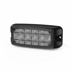 Luz de Advertencia de 5X2" 10 LED, Rojo/Azul, Bisel Negro, Lente Transparente