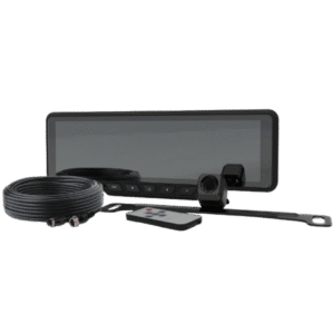 Sistema alambrico de reversa con camara y monitor de 9 pulgadas, Incluye cámara para placa de 170°