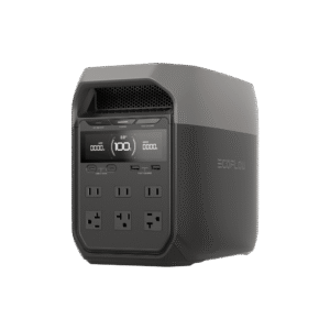 Estación de Energía Portátil Delta 3 1024Wh Litio LFP / 6 AC 1800 W (Max. 2600W con X-Boost) / 4 USB-C 100W / Capacidad para Aumentar Respaldo / Cargador de Coche 10A a 12.6V / Conectividad WiFi y Bluetooth (App) / Carga Solar 500W Max.