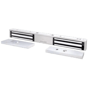 Chapa Magnética Doble 600 Lbs por Lado /  Led de Estado /  Libre de Magnetismo Residual / Sensor de Adherencia / UL
