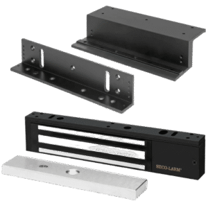 Kit Para Control de Acceso Incluye Chapa Magnética de 600 Lbs / Montaje En Z y L / Uso Interior / Certificación UL / Color Negro / Diseño Elegante