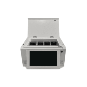 Estación de Descarga para Cámaras Corporales | 8 Canales de Conexión | Descarga Simultanea | Pantalla Táctil | Almacenamiento Hasta 12TB | Carga y Copia de Seguridad Automática | Compatible con Body Cam XMR-R3.