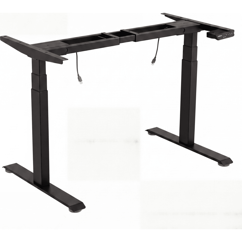 Base de Escritorio Motorizado Profesional / Altura Ajustable 60-125cm / Estructura Estable / Funcionamiento Suave / 3 Preset de Posiciones / Color Negro / Soporta hasta 100Kg de carga